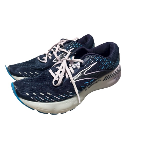 Brooks Glycerin GTS 20 Women's Running Shoe Athletic Blue Lace Up Size 10 - Picture 1 of 4